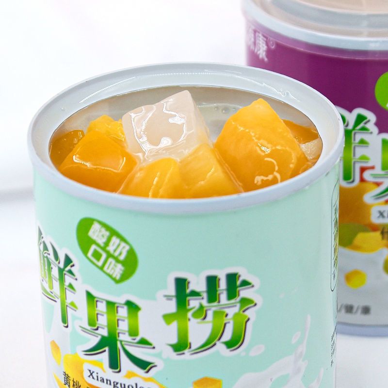 网红西米露鲜果捞水果捞黄桃椰果酸奶水果罐头罐装混合零食甜品 鲜果