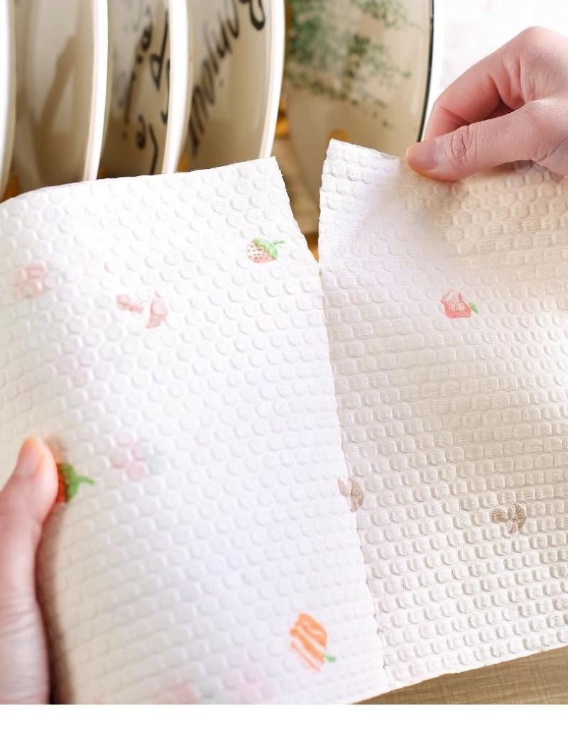 懒人抹布干湿两用家用清洁用品厨房用纸专用纸巾一次性洗碗布吸水-洗碗布;特大卷-20*20-165-1卷装