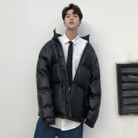 BaLuoShang2020年秋冬季新款棉袄男士外套短款皮面包服羽绒棉服韩版潮流棉衣风衣