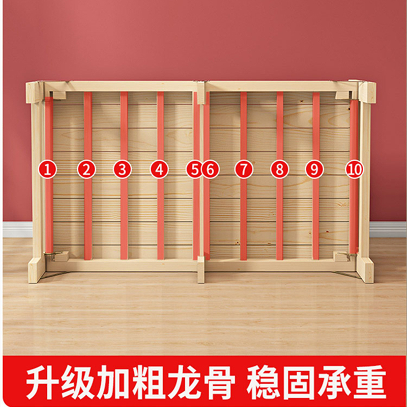 床加宽拼接床神器折叠实木床铺带护栏儿童床扩宽大床侧边加长小床无缝大人用折叠床高清大图