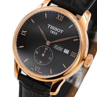 天梭(TISSOT)力洛克系列时尚钢带白盘防水自动机械男表T006.428.36.058.01