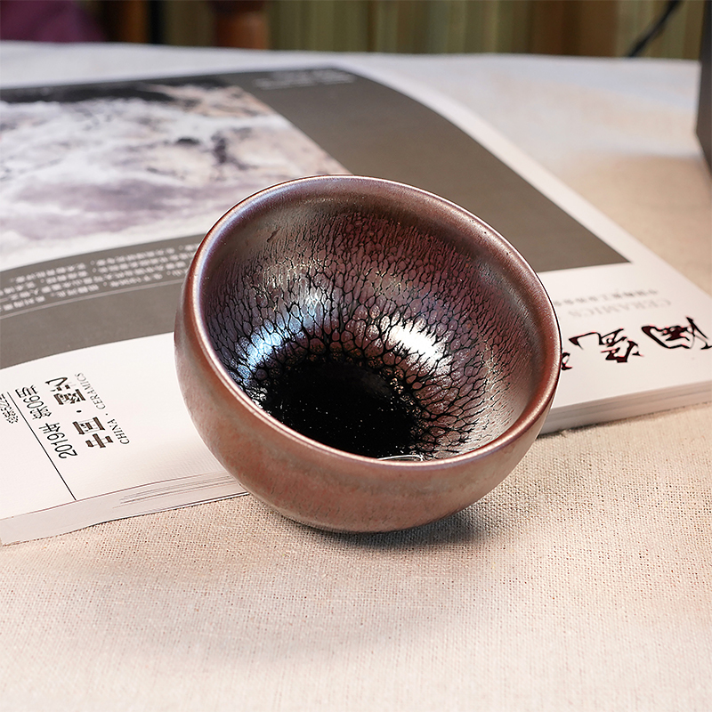 个杯堂 建盏 · 五行盏 五行盏套装陶瓷品茗杯茶碗油滴主人杯原矿铁胎