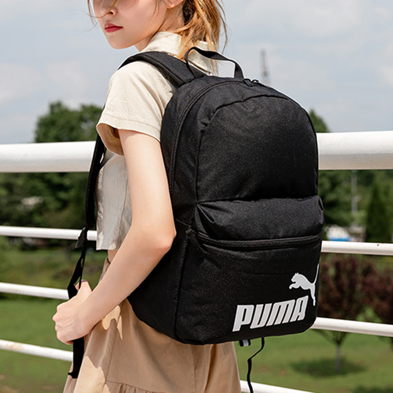 Puma/彪马男包女包新款大容量运动休闲双肩包电脑包学生书包075487-01 ZP高清大图