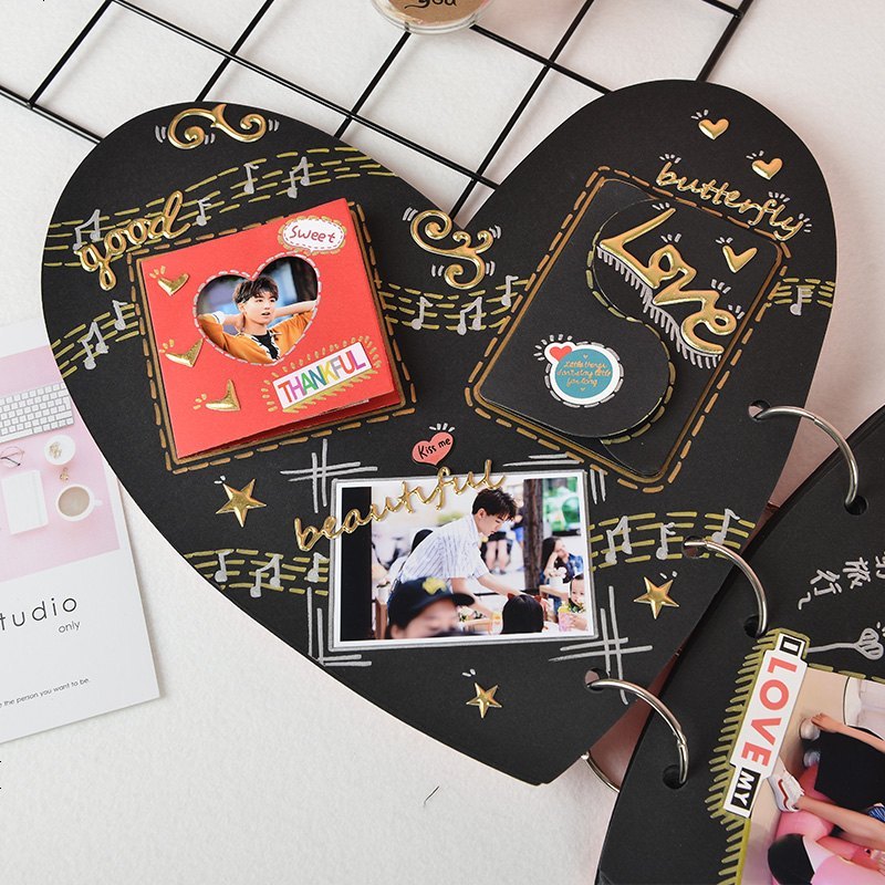 相册diy手工创意情侣自制照片定制记录爱情的纪念册创意生日礼物