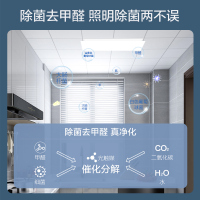 欧普照明高显指防眩防潮集成吊顶led平板灯铝扣板面板30x60厨房卫生间嵌入式除菌