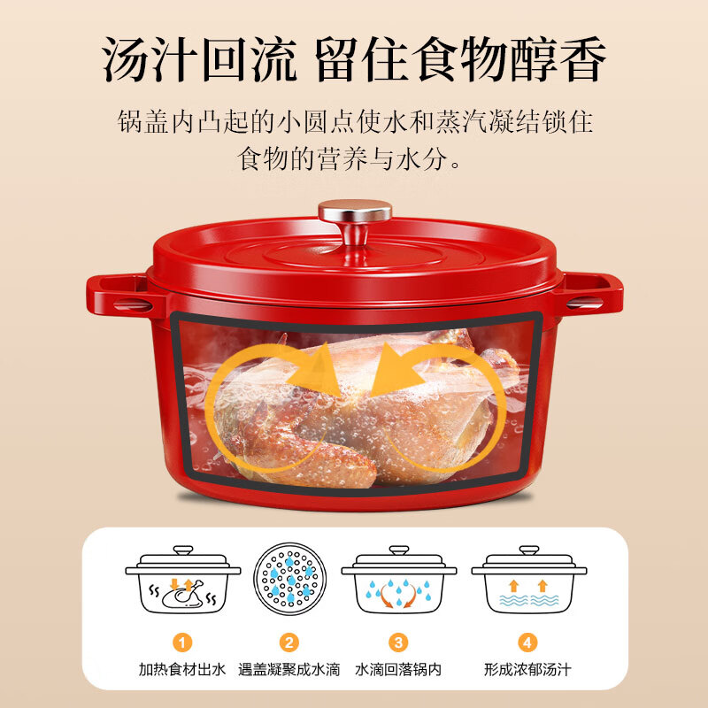 荣事达Royalstar 铸铁珐琅锅 24cm RSD214-FJ 6套 / 箱高清大图