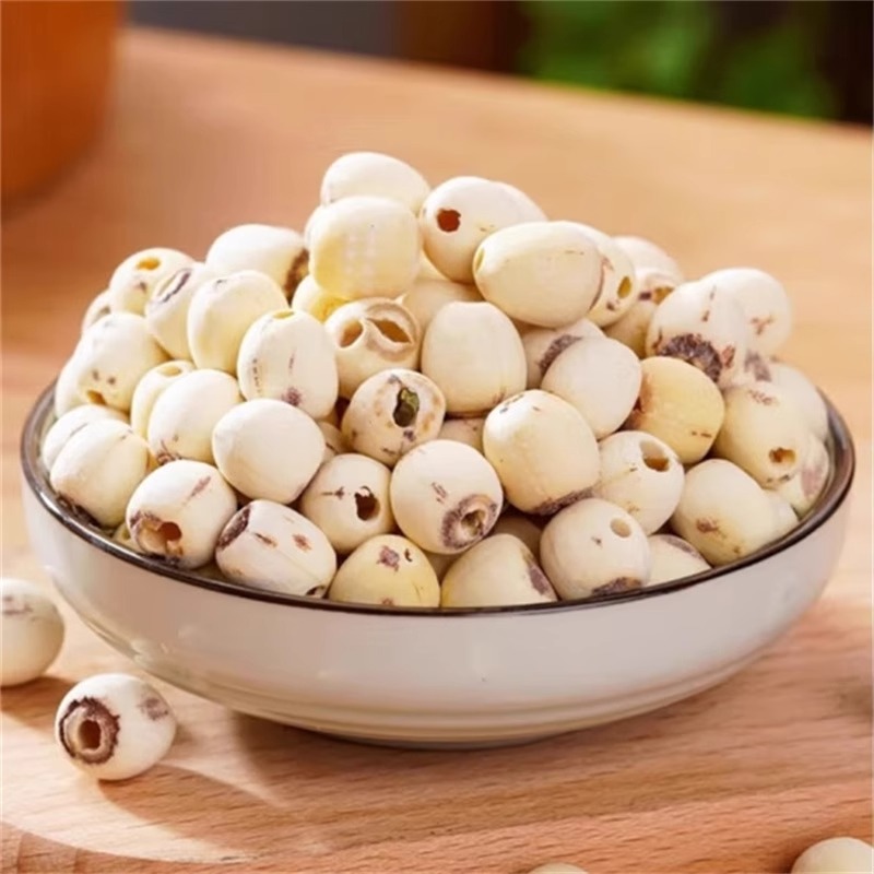 莲子干货官方店无芯无硫去芯磨皮连子可搭银耳莲子百合红枣枸杞高清大图