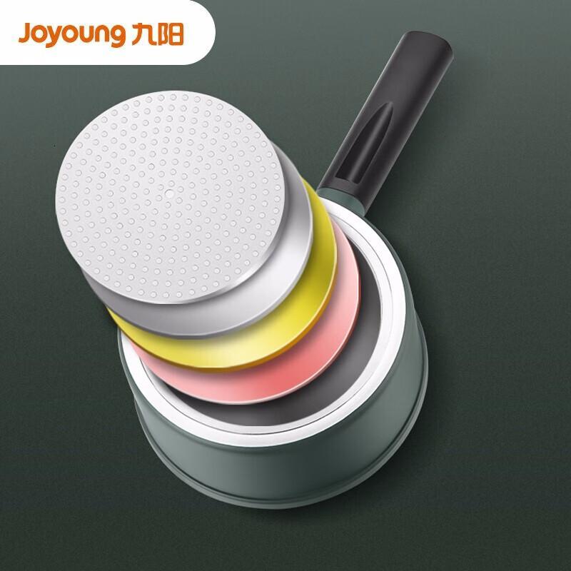 九阳(Joyoung)小奶锅不粘锅家用泡面锅宝宝婴儿辅食神器一人食平底锅磁燃通用 奶锅(绿)CF-TLB1663D 16高清大图