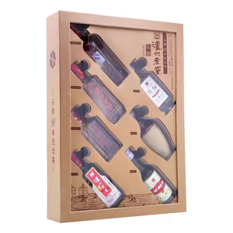 泸州老窖 头曲60周年纪念酒 52度 125ml*7瓶小酒版礼盒 浓香型高清大图