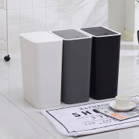 北欧风创意卫生间长方形垃圾桶客厅卧室厨房家用垃圾筒有盖简约生活日用清洁用品清洁工具