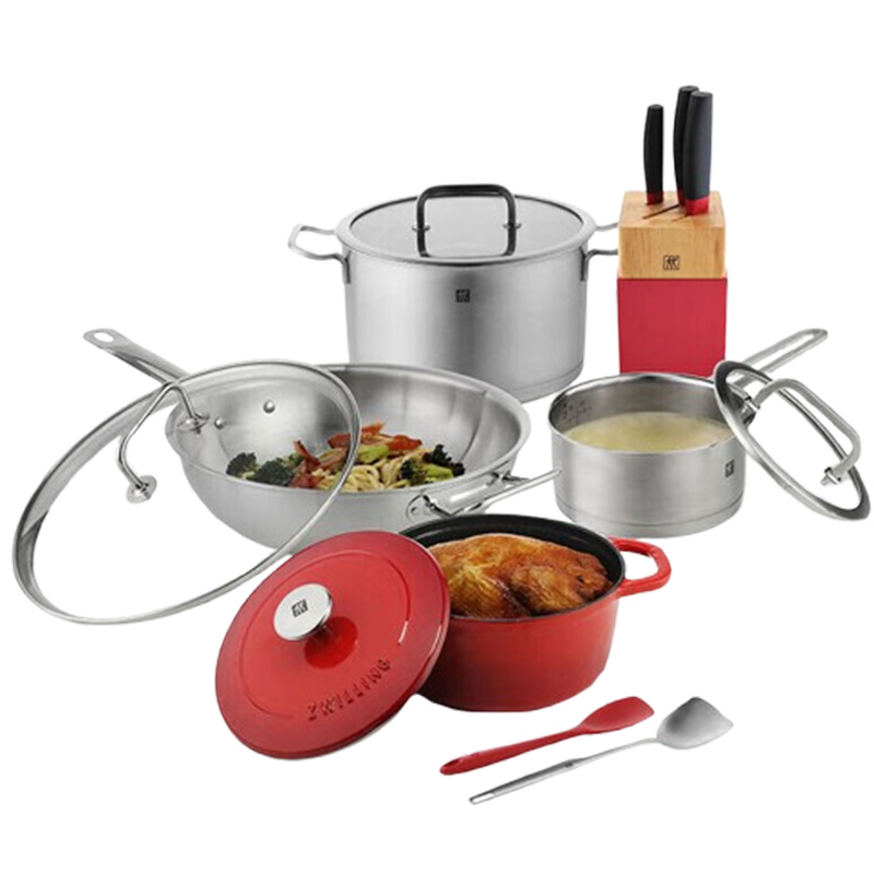 双立人锅具套装10件套刀具锅具食尚厨房系列66200-015-922