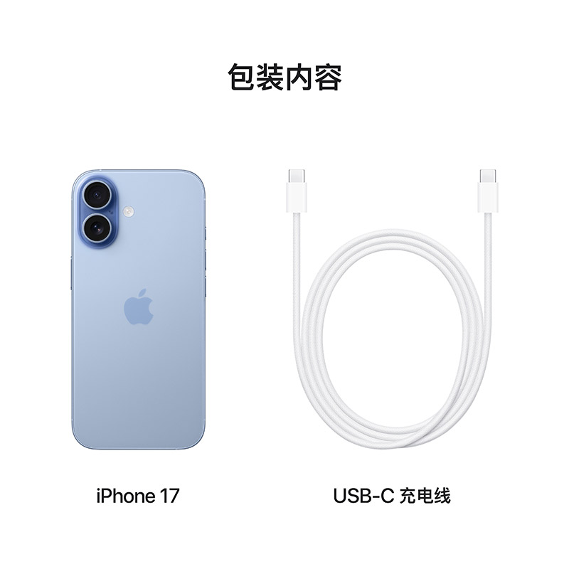Apple iPhone 17 256G 青雾蓝色[需现场签收激活]5G全网通手机 全新正品国行高清大图