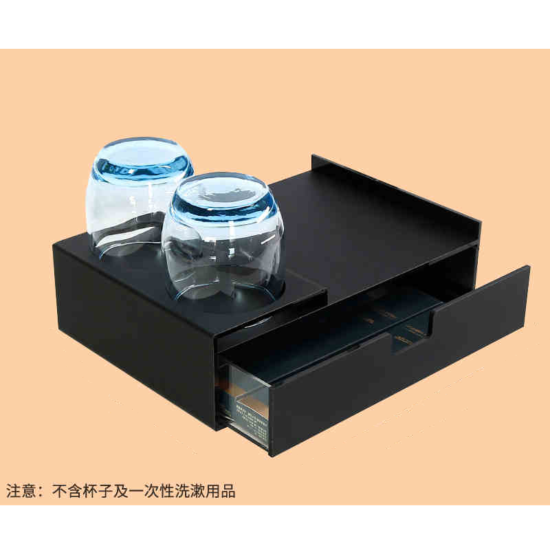 益美洁YMJ-7381 酒店牙具收纳盒卫生间宾馆一次性洗漱用品盒亚克力收纳盒