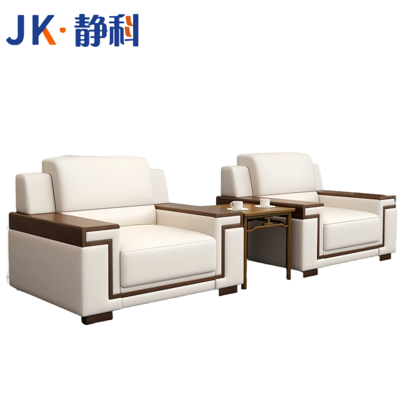 静科办公沙发1+1+茶几110*83*88cm套高清大图