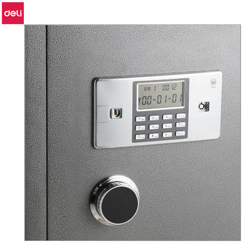 得力delim3615电子密码保险柜h710银灰台g