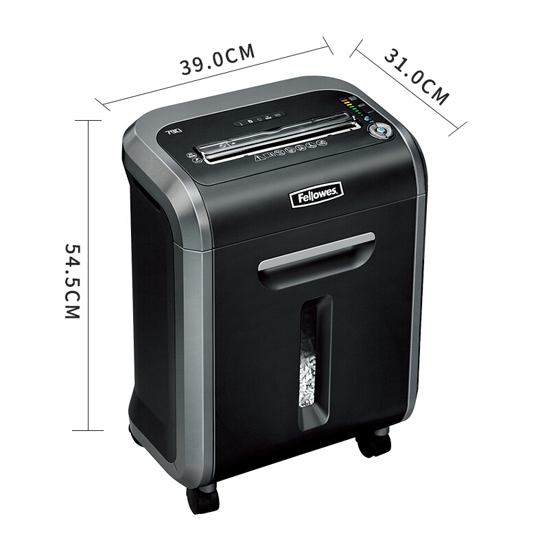 范罗士(Fellowes) 79Ci 碎纸机办公碎纸4级保密 23L 卡/钉针/光盘 粉碎机