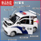 真智力儿童警车玩具合金小汽车110警察车模K开门迷你公安回力车男孩玩具惯性玩具