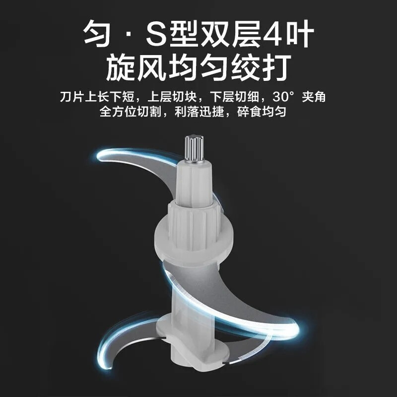 美的(Midea) 绞肉机家用料理机多功能绞馅机迷你绞肉机蔬果泥绞馅碎菜搅肉机 MJ-MC30X1-101
