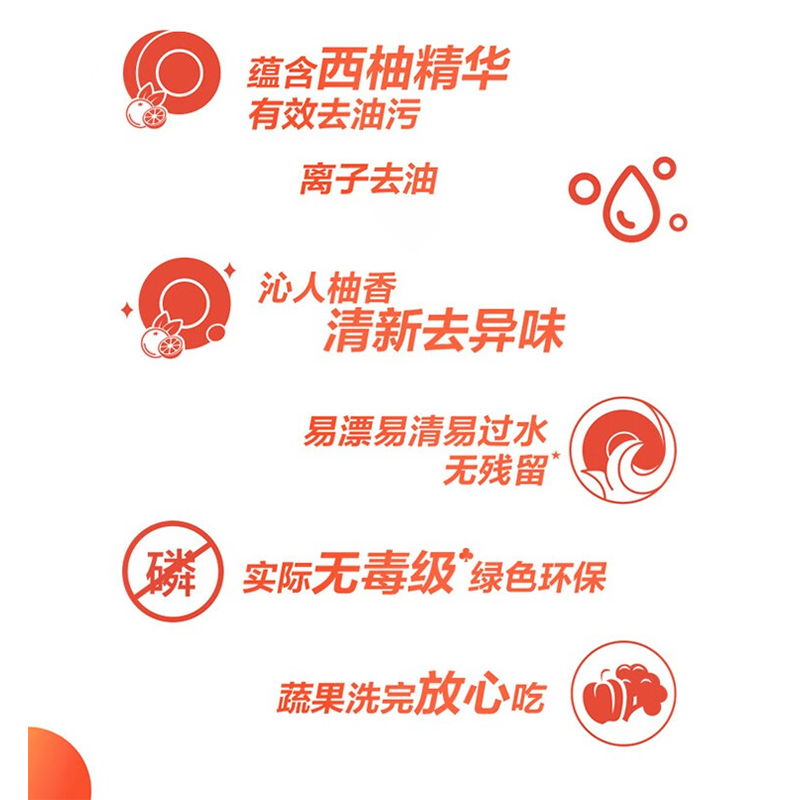 立白 洗洁精西柚精华洗涤剂洗碗液去油不伤手 408g*1瓶 773323X1
