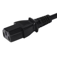 包尔星克PowerSync 三插电源线直头黑色1米纯铜电脑主机显示器品字尾三孔
