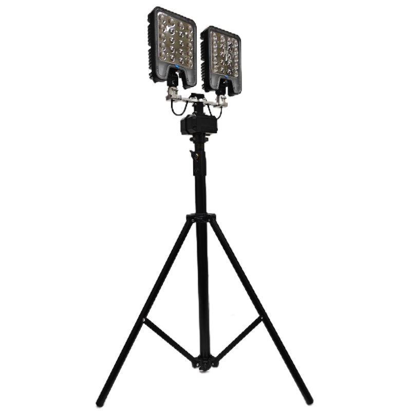 简鼎 JD6813B DC18.5V 3000W IP65 LED 锂电池供电 LED便携升降灯(计价单位:台) 黑色高清大图