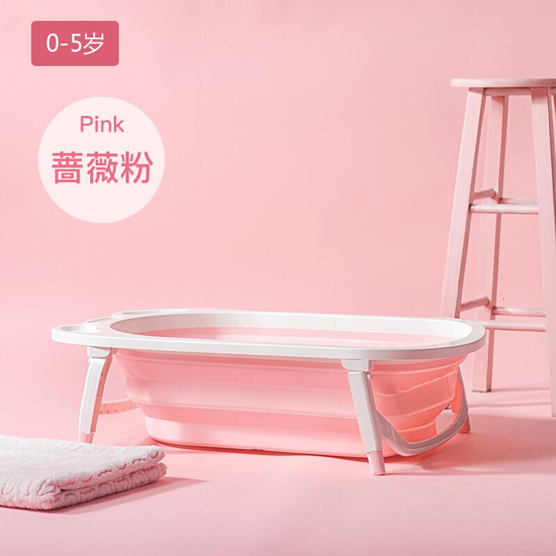 婴儿折叠浴盆宝宝洗澡盆大号儿童沐浴桶可坐躺通用新生儿用品初生波迷娜BOMINA高清大图