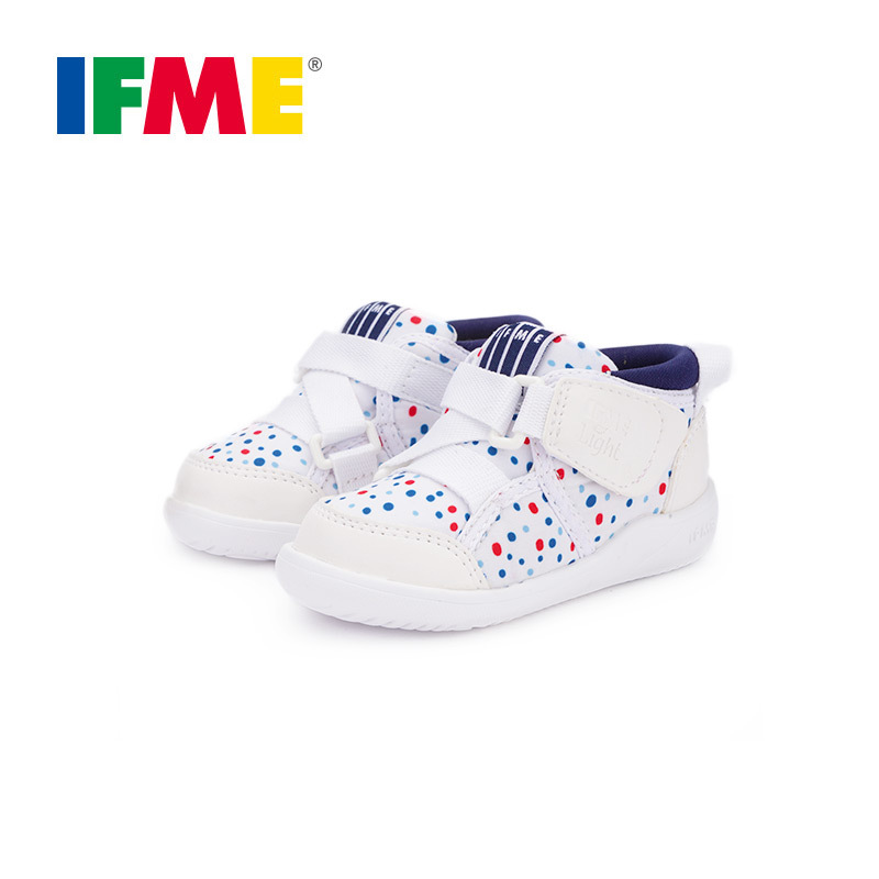 SUPERGA IFME 日本童鞋 22-0101 波点幼儿园室内鞋 儿童透气防滑平底运动鞋 男童女童 一双价