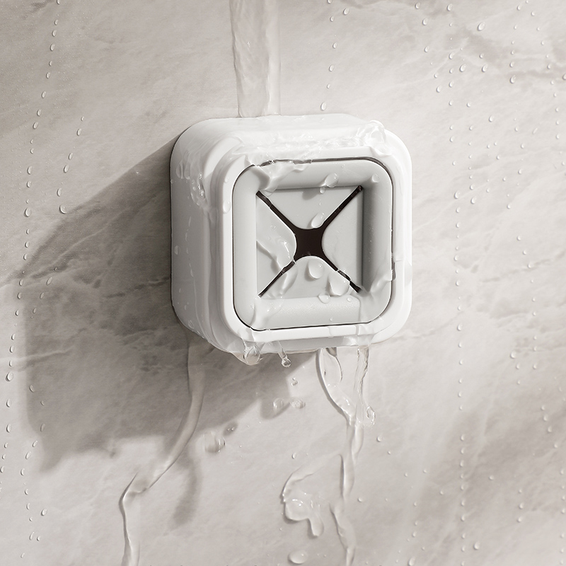 洗脸巾架壁挂式置物架浴室用品收纳免打孔挂架毛巾塞简易收纳挂钩厨房抹布塞高清大图