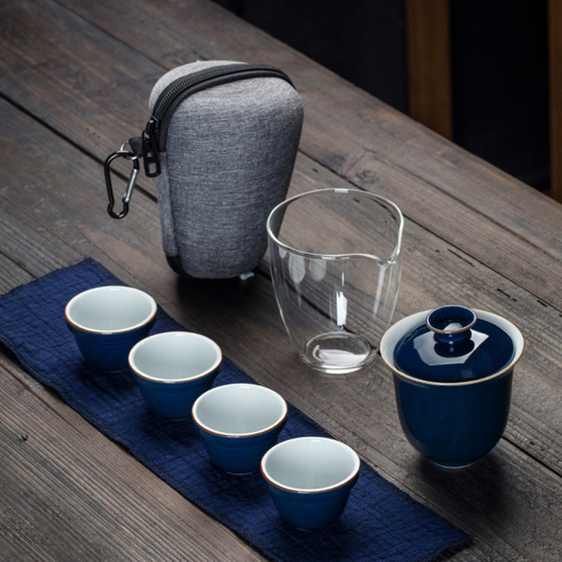 礼促优选旅行功夫整套茶具套装