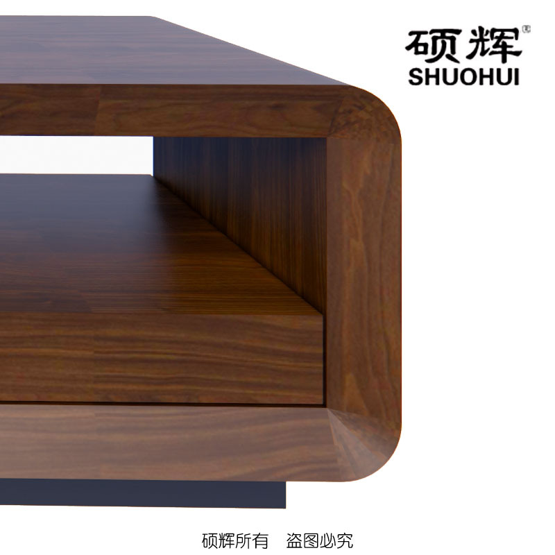 [硕辉]ETJ-01F14长几 现代实木油漆办公长条茶几 140*70*45cm
