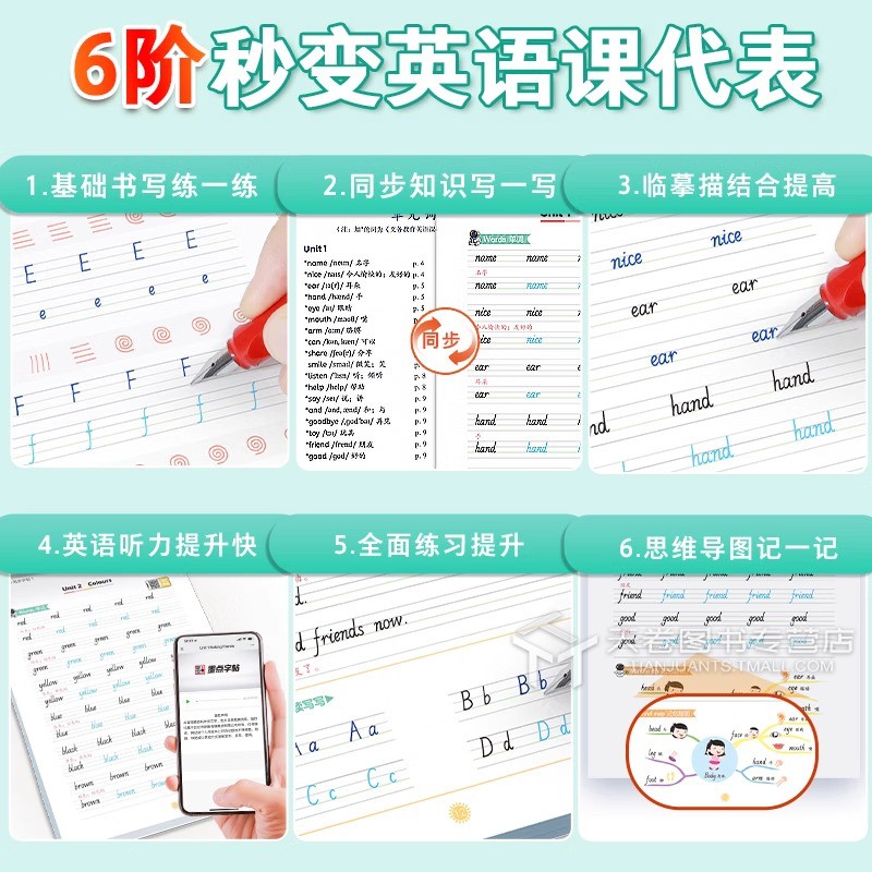 3年级上册-人教PEP [正版]意大利斜体三四年级英语字帖上册五六年级下册小学人教版pep英文练字3-4-5-6年级同步高清大图