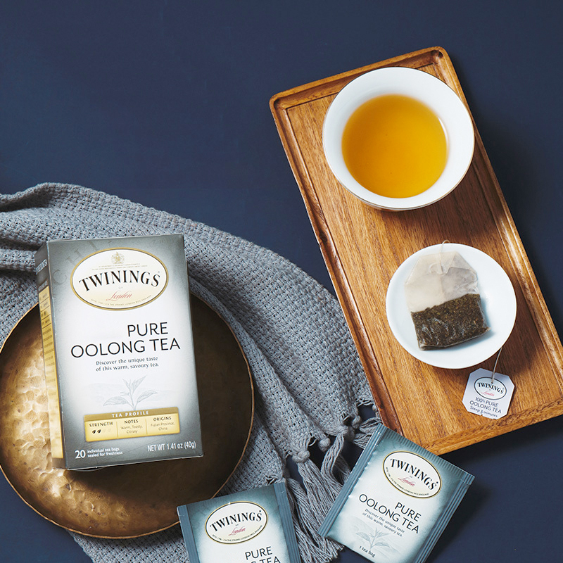 twinings英国川宁东方茶系列精品乌龙茶20片装茶叶欧洲进口袋泡茶40g*2盒
