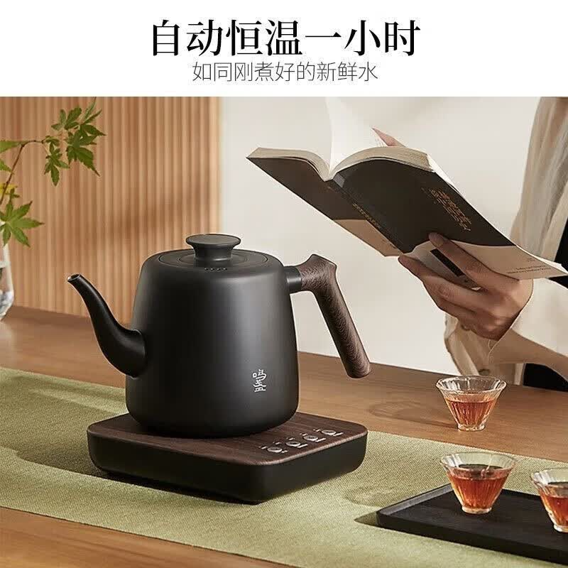 鸣盏全自动底部上水智能电热水壶茶台MZ170 1L /MZ170黑高清大图