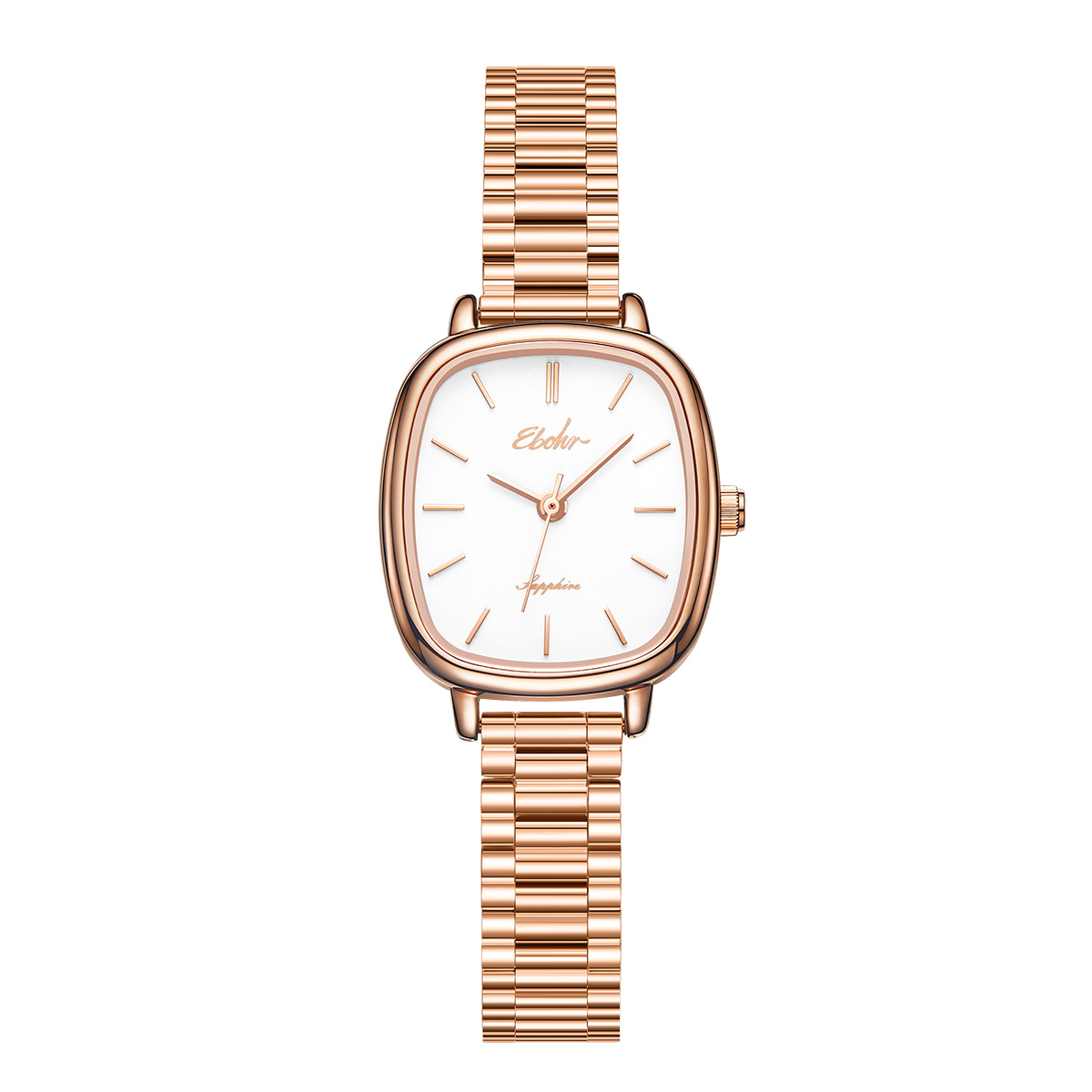 依波（EBOHR）女士石英表气质女表生日礼物简约腕表皎月白 51653426高清大图