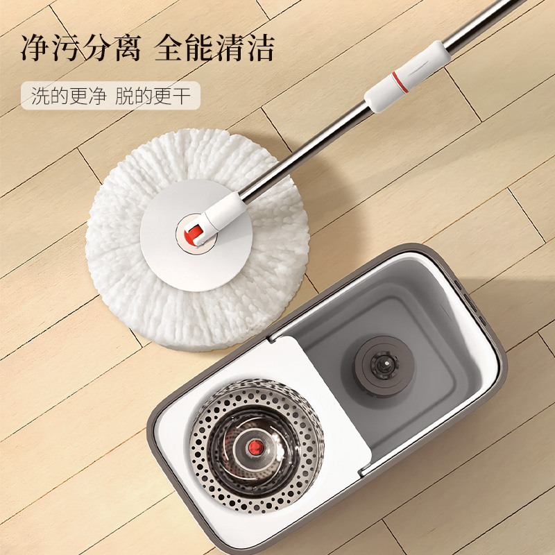 好媳妇拖把桶旋转拖通用家用拖布自动甩干2024新款墩布自拧水拖把