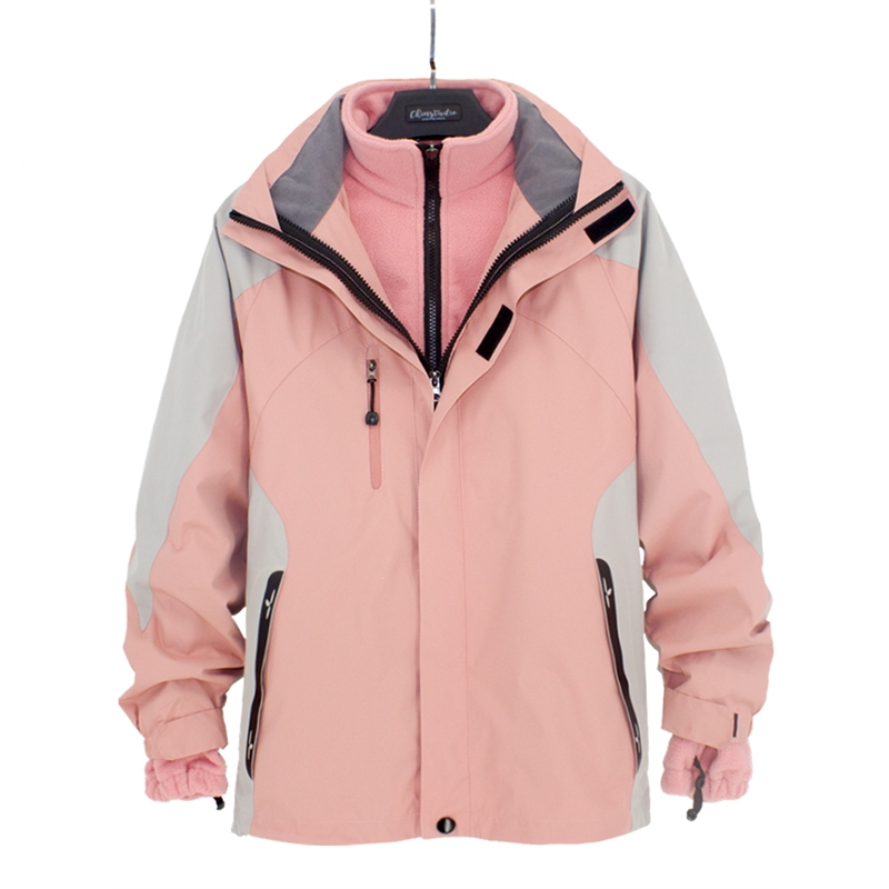 闪电客户外冲锋衣男女三合一可拆卸春秋款潮牌防水防风加绒加厚冬季
