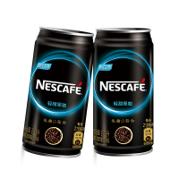 雀巢咖啡(Nescafe) 轻甜黑咖啡 即饮咖啡饮料210ml*16罐