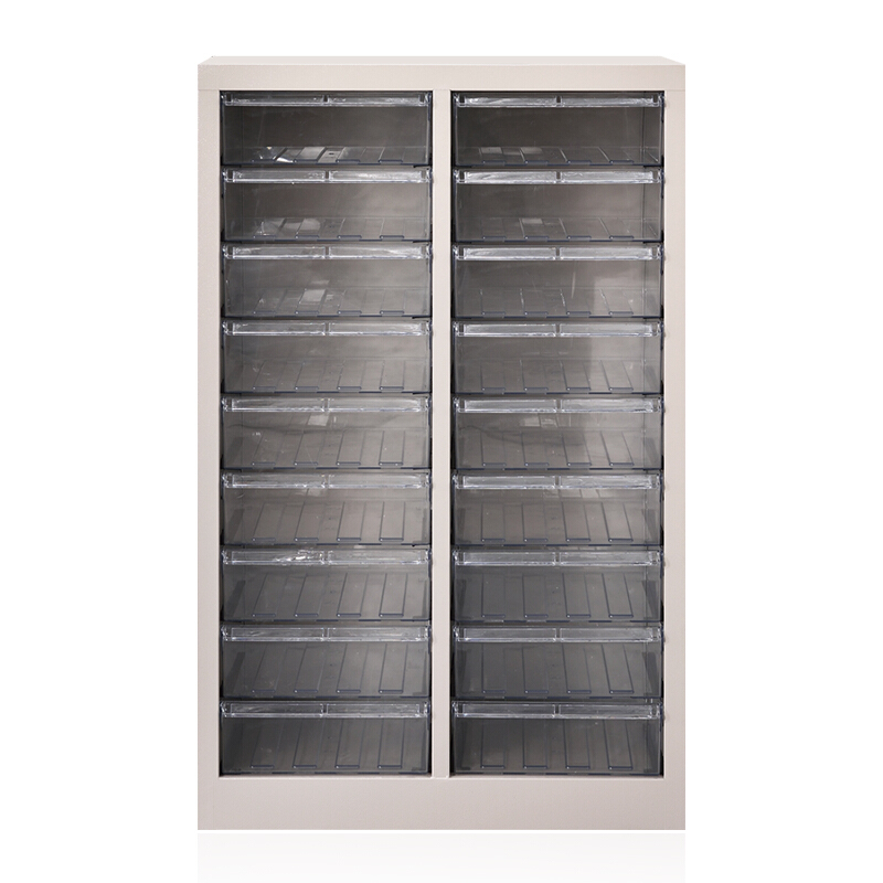 全简家具零件柜票据柜A4纸文件柜螺丝盒电子元件资料收纳柜18抽透明不带门870*543*340
