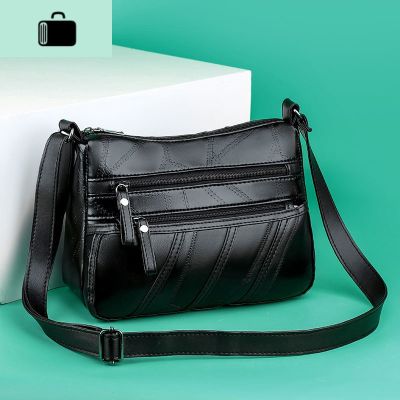 软皮女士小包包2020春夏新款斜挎包妈妈单肩包中老年百搭女包NEW LAKE 单包女士单肩包 单包