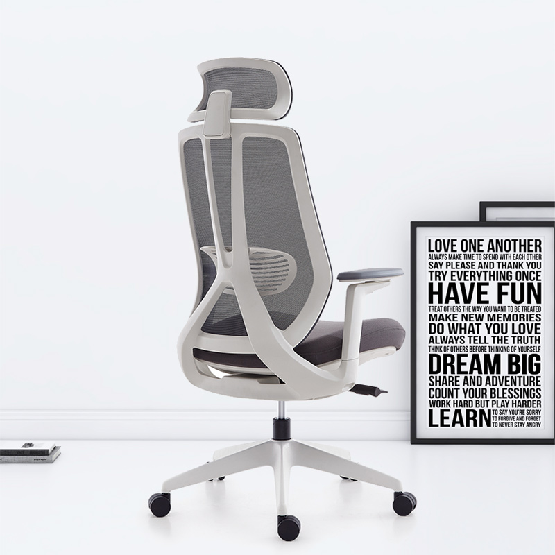 臻远ZY-7819办公椅人体工学椅转椅电脑椅 黑色3D升降扶手高清大图