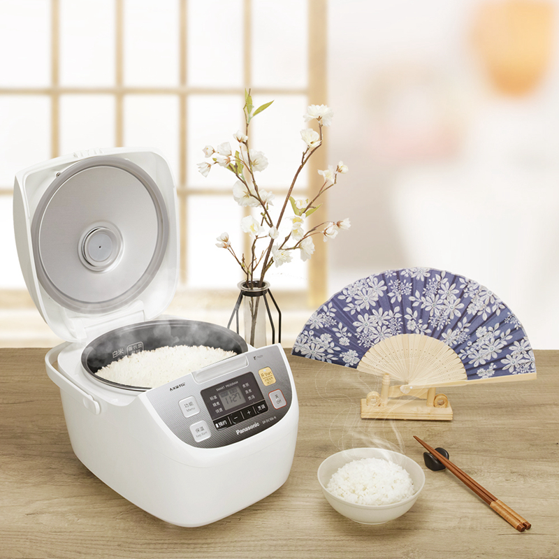 松下(Panasonic)3L电饭煲 家用电饭锅 备长炭厚锅 智能烹饪曲线 24H预约 SR-DC106-N