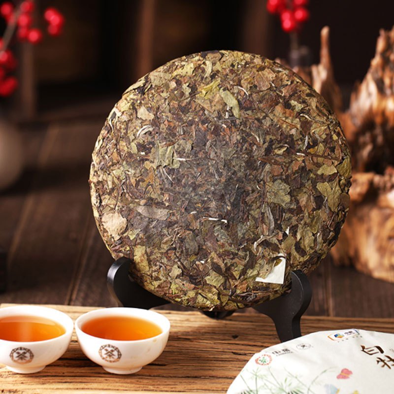 新年新品中茶白茶 2020年岁寒三友竹篇 老树白茶白牡丹白茶饼357g/饼