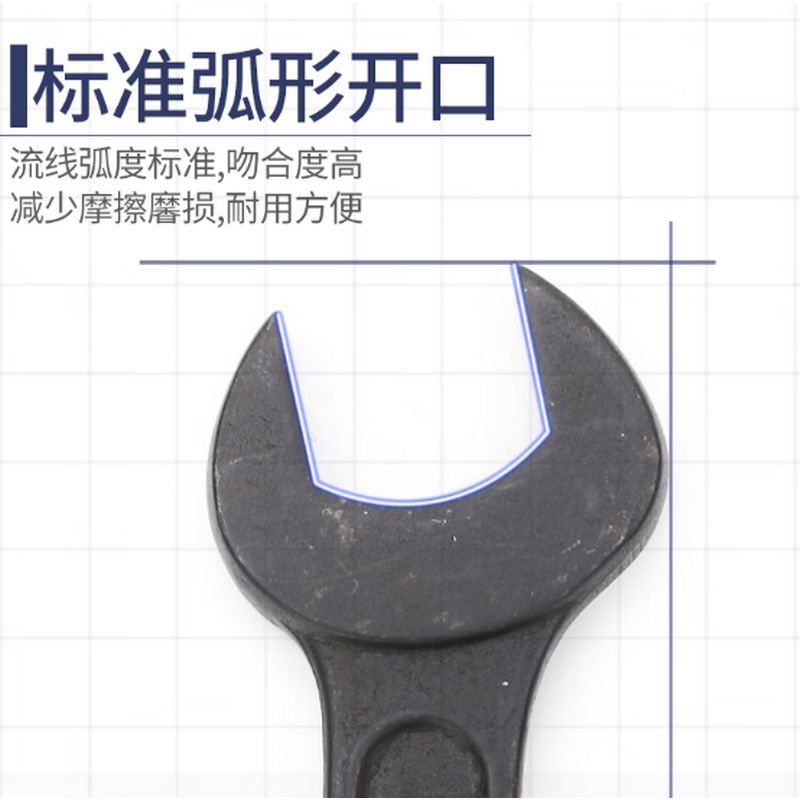 长城精工单头呆扳手工业级重型开口扳手加厚单口扳手工具85mm 314685