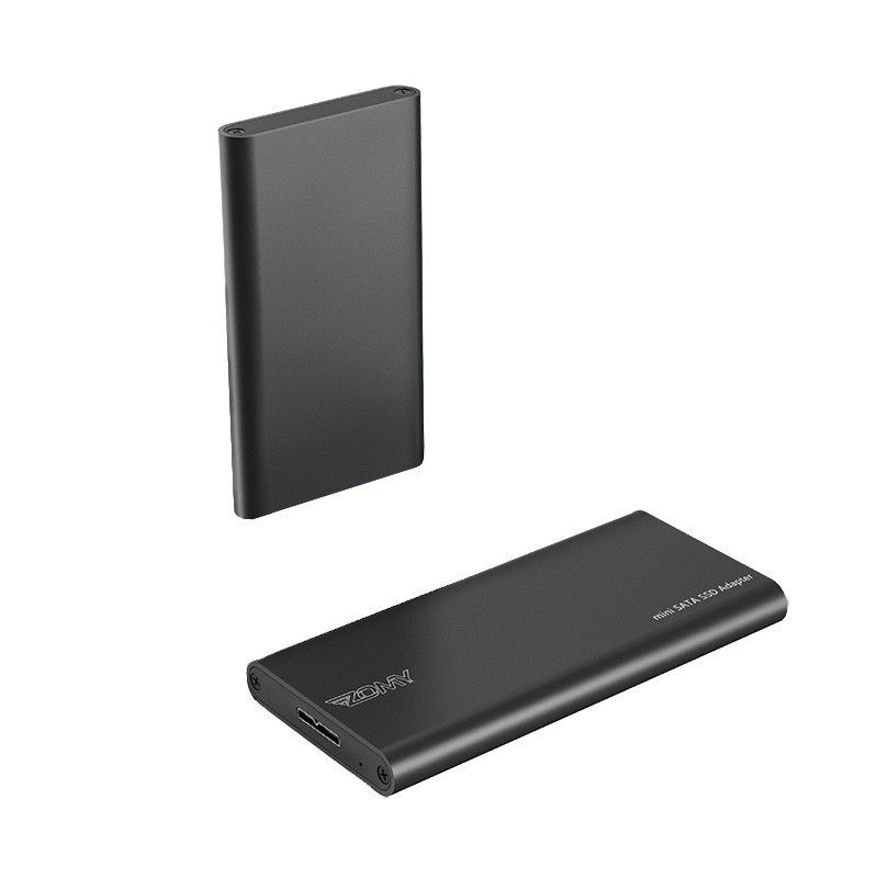蓝色 mSATA固态硬盘盒USB3.1 固态SSD移动硬盘盒mSATA转USB3.0/USB3.1笔记本高性能固态 硬盘