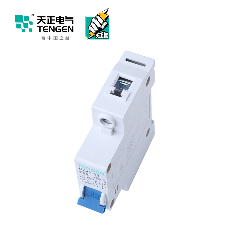 天正电气 空气开关 DZ47-63 1P C 32A 4.5KA 01060020222 微型断路器