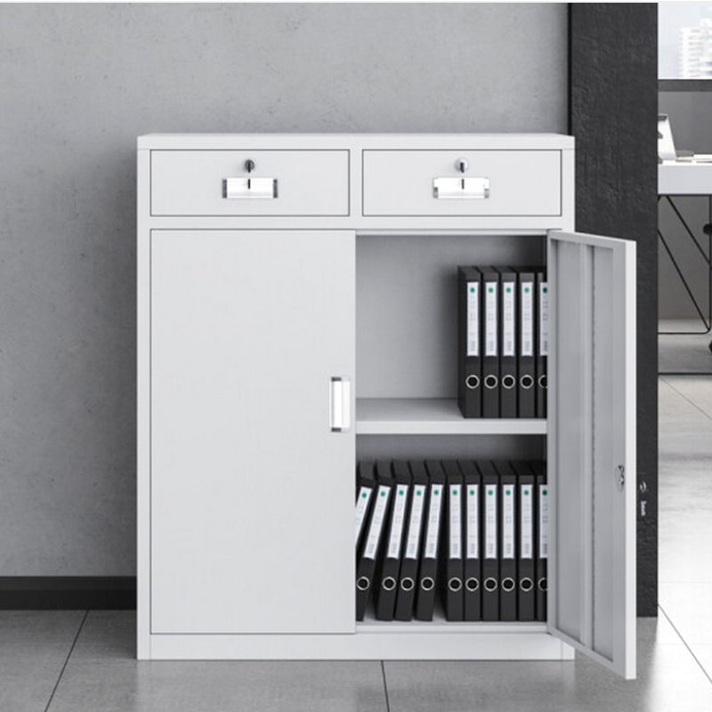 梦强档案柜小矮凭证柜带锁储物柜mq2045