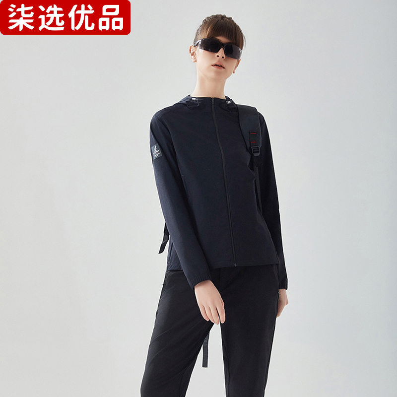 柒选优品 梭织四面弹风衣运动服 39618/件高清大图