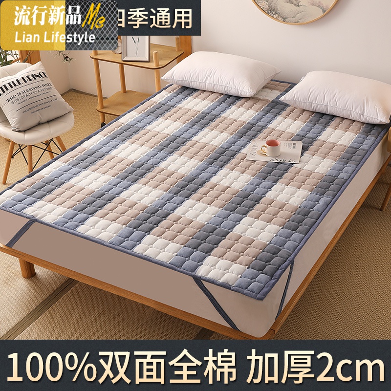 双面棉床褥子单双人1.8m薄床垫铺底软垫被棉榻榻米可折叠定制 三维工匠高清大图