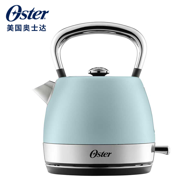 美国奥士达(Oster)电热水壶家用进口不锈钢英国品牌温控电烧水壶(海洋蓝)