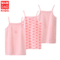 KIDS MAM&DAD[三件盒装]女童吊带莱卡棉夏天女宝宝打底衫儿童背心吊带衫